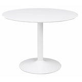 Lowry 5 - piece Round Dining Set Tulip Table with Eiffel Chairs White - 105261 - S5W - image - 2