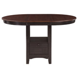 Counter Height Dining Table - Lavon Oval Counter Height Table Light Chestnut and Espresso