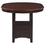 Counter Height Dining Table - Lavon Oval Counter Height Table Light Chestnut and Espresso