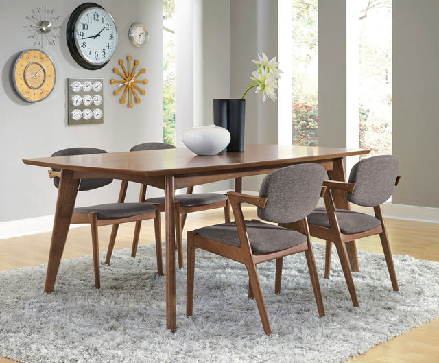 Malone 5 - piece Dining Room Set Dark Walnut and Brown | Coaster | Home Elegance USA