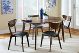 Jedda 5 - piece Dining Room Set Dark Walnut and Black | Coaster | Home Elegance USA