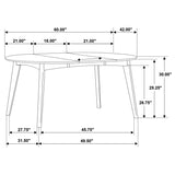 Dining Table - Jedda Oval Dining Table Dark Walnut