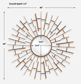 Tangled Round Mirror - Bronze by Uttermost - View 7