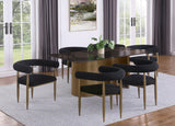 Edson 72-inch Rectangular Glass Top Dining Table Bronze - Home Elegance USA