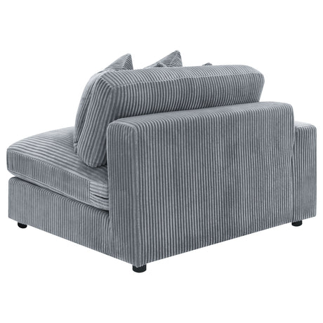 Marcus Fog Track Arms Reversible Sectional with Pillows - sold by Home Elegance USA