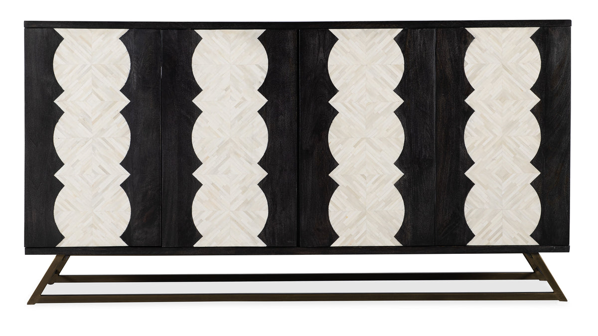 Commerce And Market Moroccan Modern Credenza - Black / Beige by Hooker Furniture - View 4