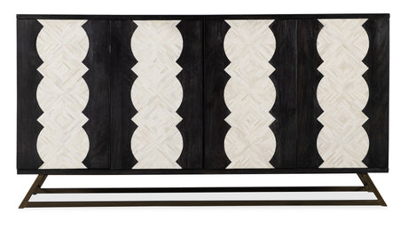 Commerce And Market Moroccan Modern Credenza - Black / Beige by Hooker Furniture - View 4