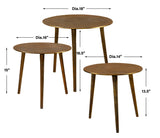 Kasai Coffee Tables (Set of 3) Gold - Light Brown by Uttermost - View 5