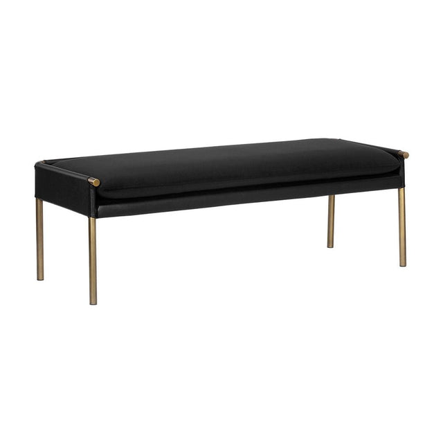 Bellevue Bench - Abbington Black / Bravo Black | Sunpan - SUNPAN - 106185 - Home Elegance USA - 1