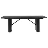 Catherine Rectangular Double Pedestal Dining Table Black | Coaster - 106251 - Home Elegance USA - 3