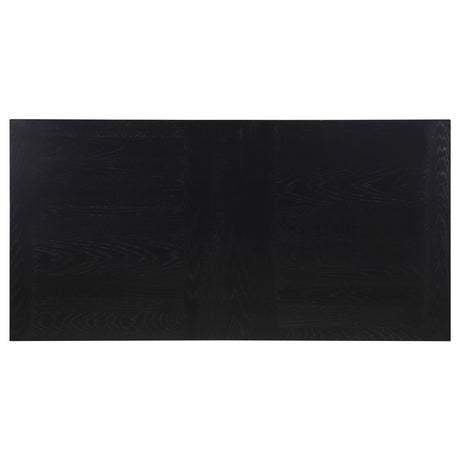 Catherine Rectangular Double Pedestal Dining Table Black | Coaster - 106251 - Home Elegance USA - 6