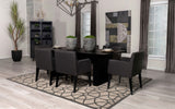 Catherine Rectangular Double Pedestal Dining Table Black | Coaster - 106251 - Home Elegance USA - 10