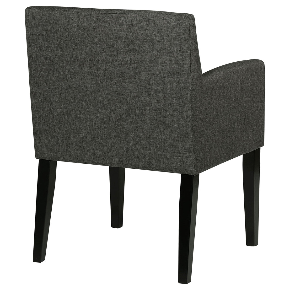 Catherine Upholstered Dining Arm Chair Charcoal Grey and Black (Set of 2) | Coaster - 106252 - Home Elegance USA - 8