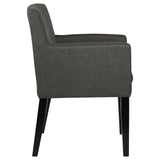 Catherine Upholstered Dining Arm Chair Charcoal Grey and Black (Set of 2) | Coaster - 106252 - Home Elegance USA - 9