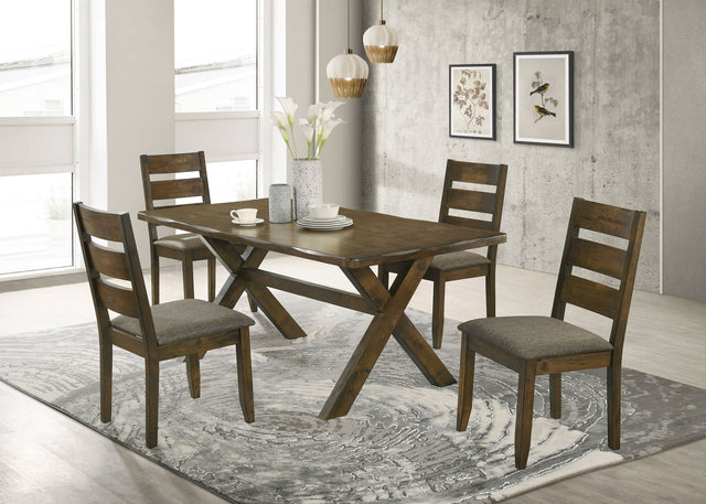 Alston Dining Room Set Knotty Nutmeg and Brown - 106381 - S5 - image - 1