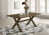 Alston X - shaped Dining Table Knotty Nutmeg | Coaster - 106381 - Home Elegance USA - 2