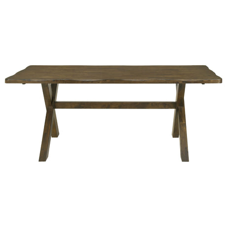 Alston X - shaped Dining Table Knotty Nutmeg | Coaster | Home Elegance USA