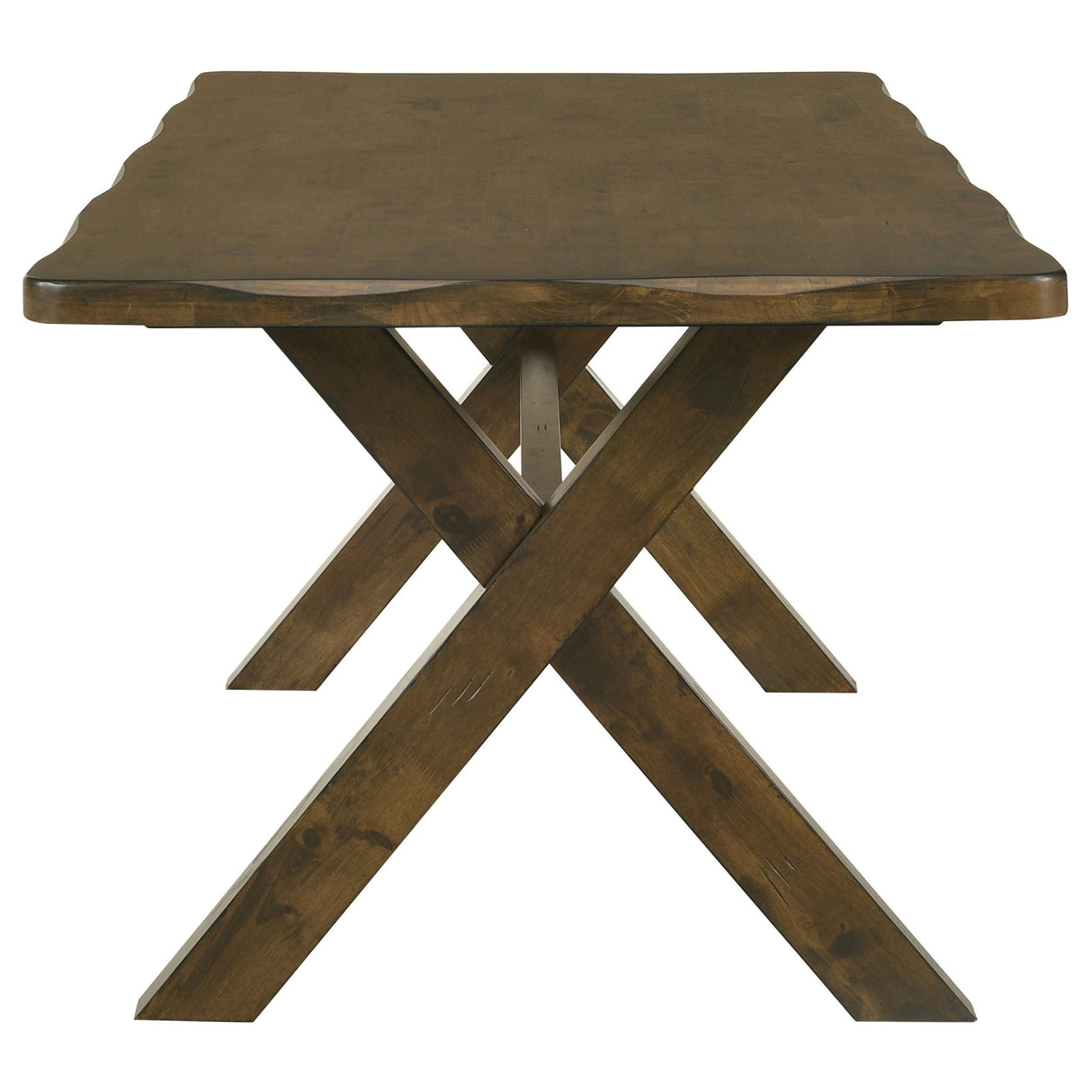 Alston X - shaped Dining Table Knotty Nutmeg | Coaster | Home Elegance USA