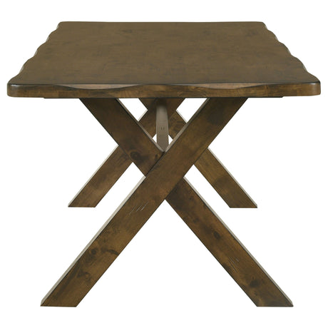 Alston X - shaped Dining Table Knotty Nutmeg | Coaster | Home Elegance USA