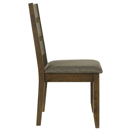 Alston Ladder Back Dining Side Chairs Knotty Nutmeg and Brown (Set of 2) | Coaster - 106382 - Home Elegance USA - 8