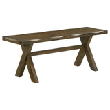 Alston X - shaped Dining Bench Knotty Nutmeg | Coaster | Home Elegance USA