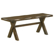 Bench - Alston X-shaped Dining Bench Knotty Nutmeg