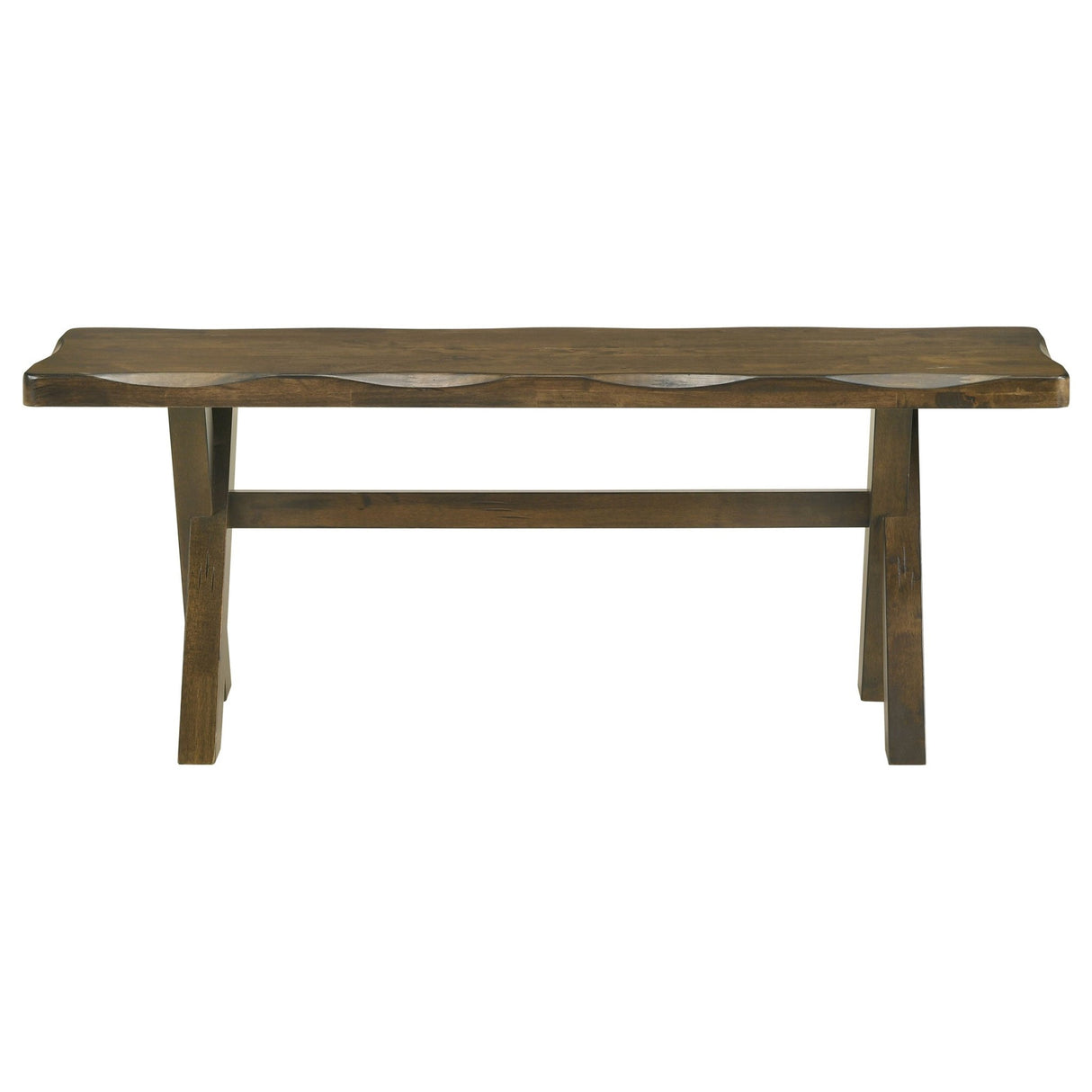 Alston X - shaped Dining Bench Knotty Nutmeg | Coaster | Home Elegance USA