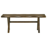 Alston X - shaped Dining Bench Knotty Nutmeg | Coaster | Home Elegance USA