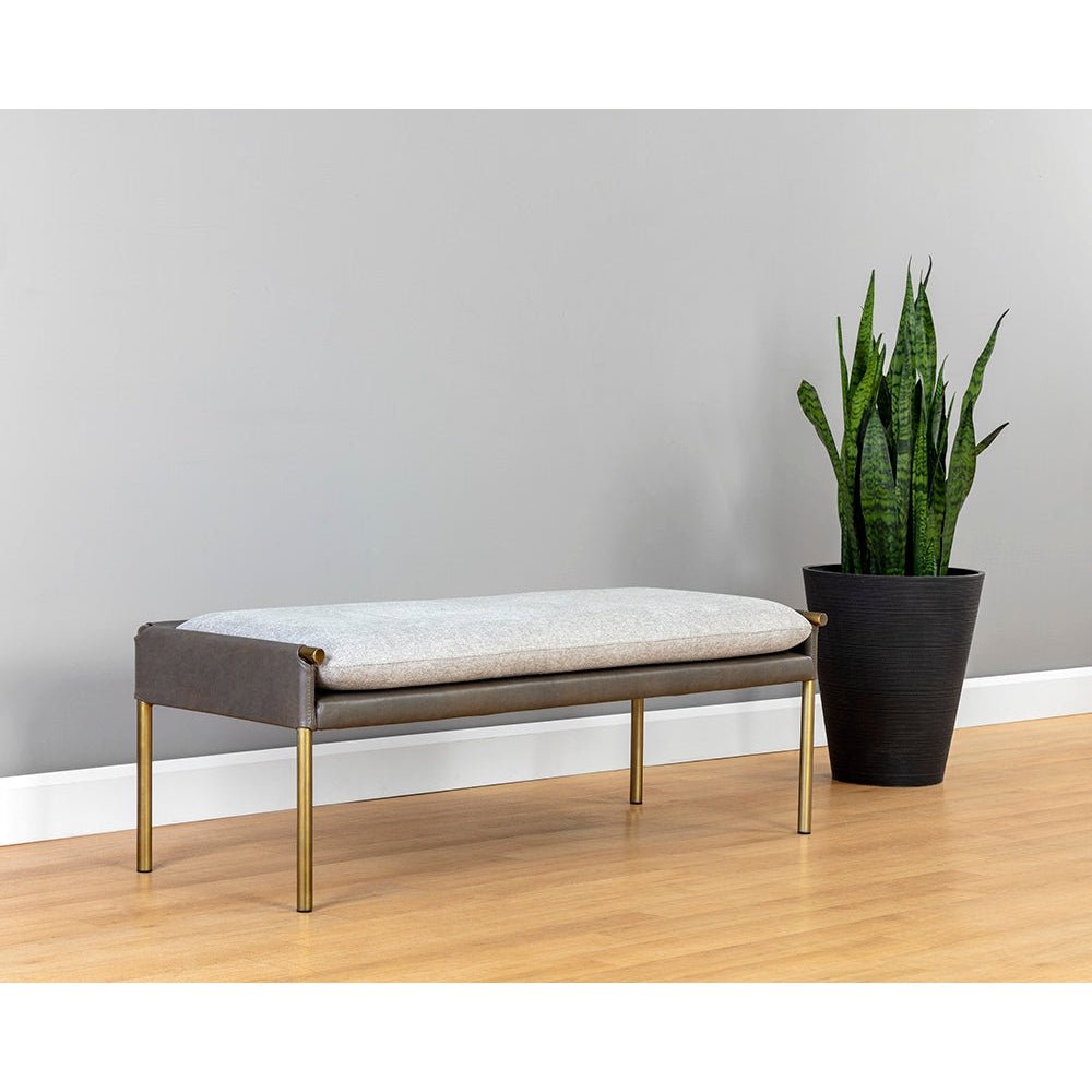 Bellevue Bench - Abbington Black / Bravo Black | Sunpan - SUNPAN - 106186 - Home Elegance USA - 5