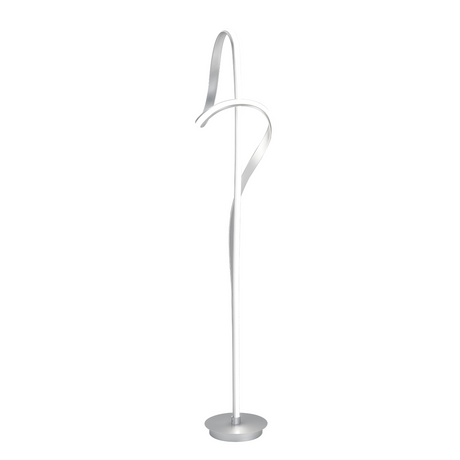 Budapest Dimmable LED 63" Tall Floor Lamp // Silver  | Finesse -  Home Elegance USA