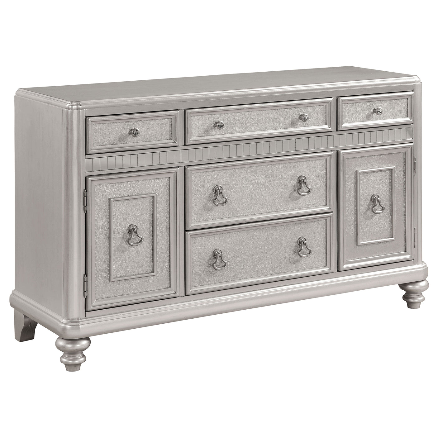 Sideboard - Bling Game 5-drawer Dining Server Metallic Platinum