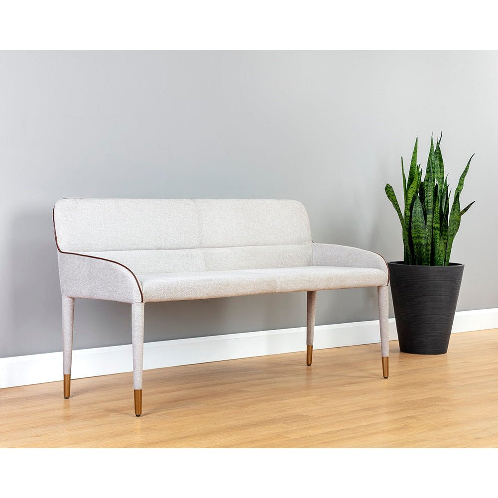 Cortland Banquette - Belfast Oatmeal | Sunpan - SUNPAN - 106478 - Home Elegance USA - 2