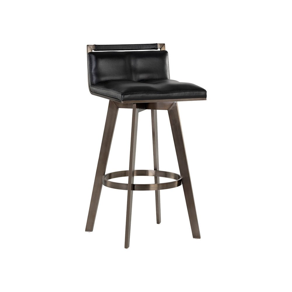 Arizona Swivel Barstool - Castillo Black | Sunpan | Home Elegance USA