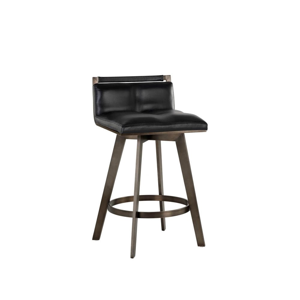 Arizona Swivel Counter Stool - Castillo Black | Sunpan | Home Elegance USA