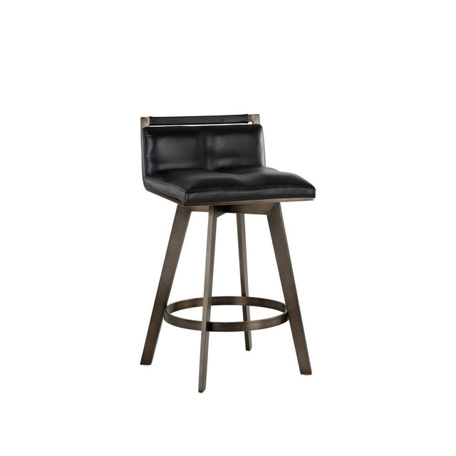 Arizona Swivel Counter Stool - Castillo Black | Sunpan - SUNPAN - 106560 - Home Elegance USA - 1