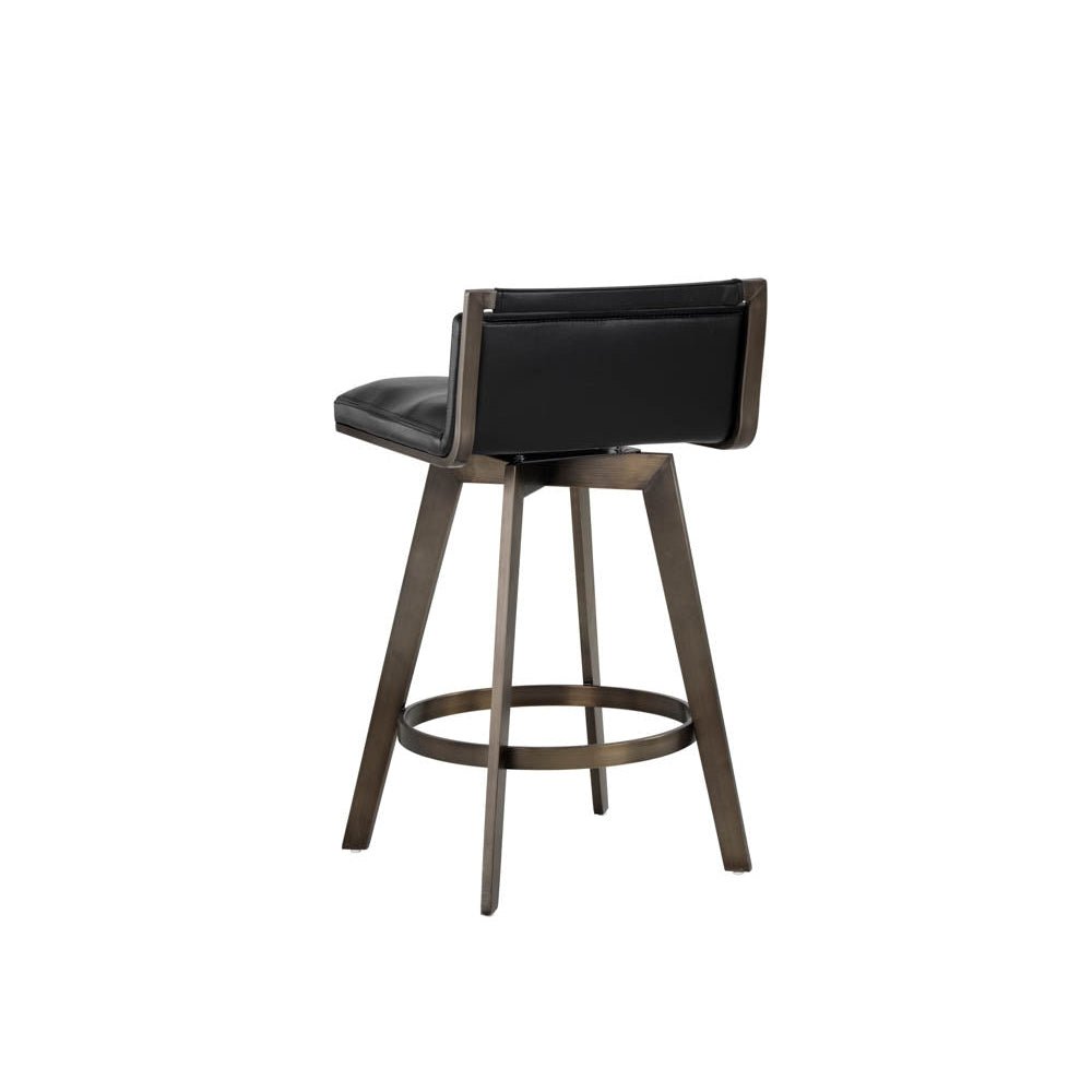 Arizona Swivel Counter Stool - Castillo Black | Sunpan - SUNPAN - 106560 - Home Elegance USA - 4