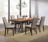 Dining Table - Spring Creek Dining Table with Extension Leaf Natural Walnut