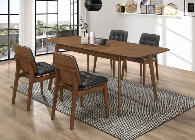 Redbridge Rectangular 5 - piece Dining Set Natural Walnut | Coaster | Home Elegance USA