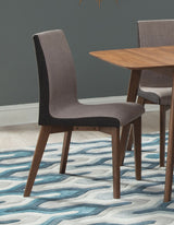 Side Chair - Redbridge Upholstered Side Chairs Grey and Natural Walnut (Set of 2)