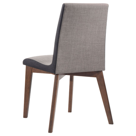 Side Chair - Redbridge Upholstered Side Chairs Grey and Natural Walnut (Set of 2)