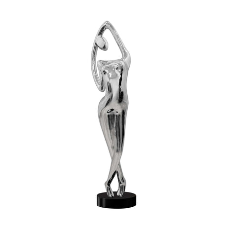 Chrome Woman Sculpture  | Finesse - sold by Home Elegance USA