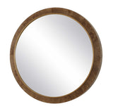 Cleveland Round Burl Wood Mirror Woodtone - Dark Brown by Uttermost - View 4