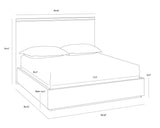 Altman Faux Leather Bed – King Size | SUNPAN