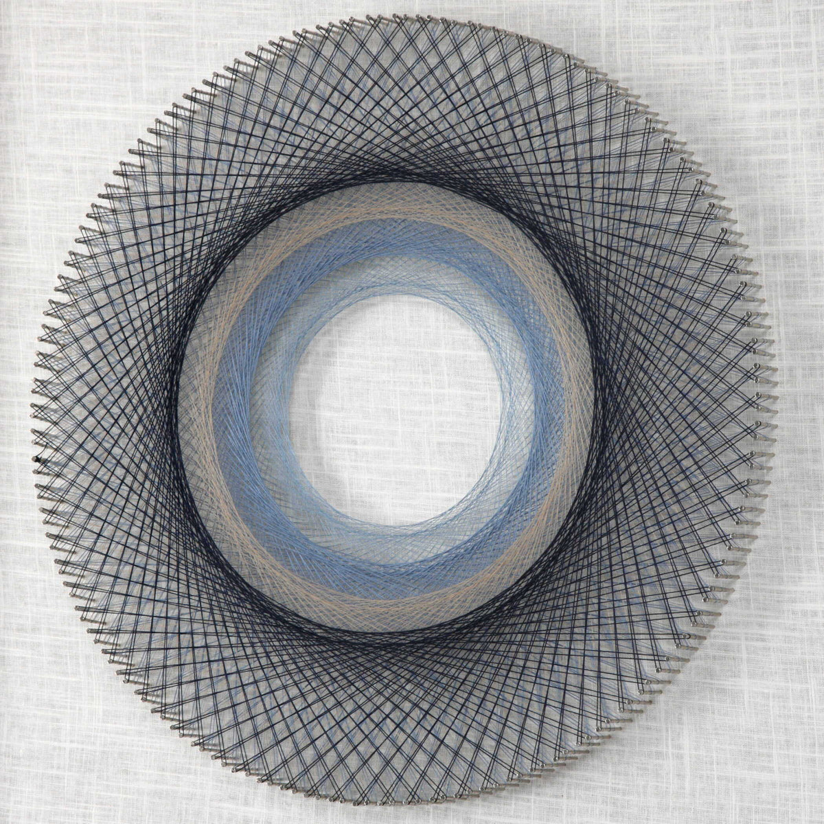 String Duet Geometric Art (Set of 2) - Black / Blue by Uttermost - View 5