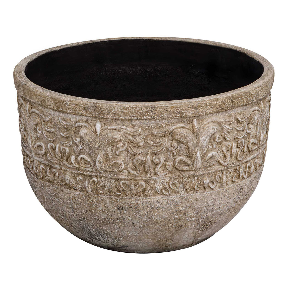 Regalia Indoor-Outdoor Stone Planter - Light Brown by Uttermost - View 3
