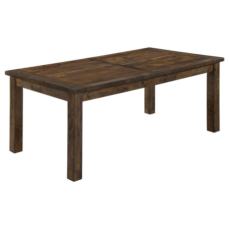 Dining Table - Coleman Rectangular Dining Table Rustic Golden Brown