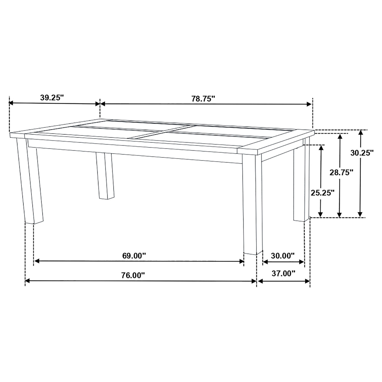 Dining Table - Coleman Rectangular Dining Table Rustic Golden Brown