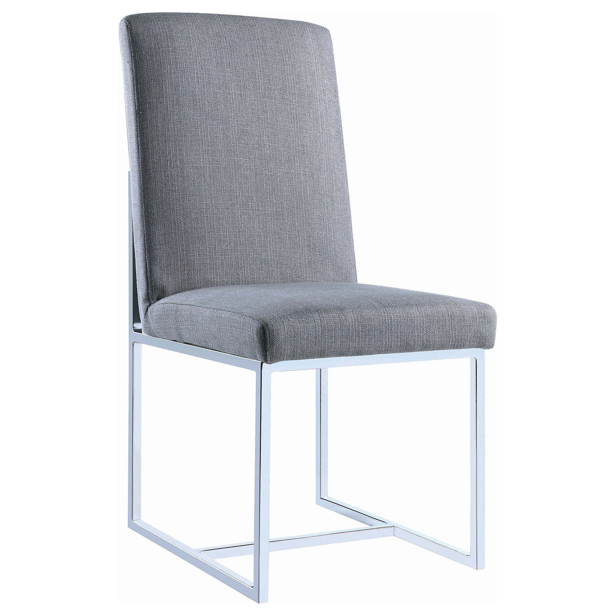 Side Chair - Mackinnon Upholstered Side Chairs Grey and Chrome (Set of 2)