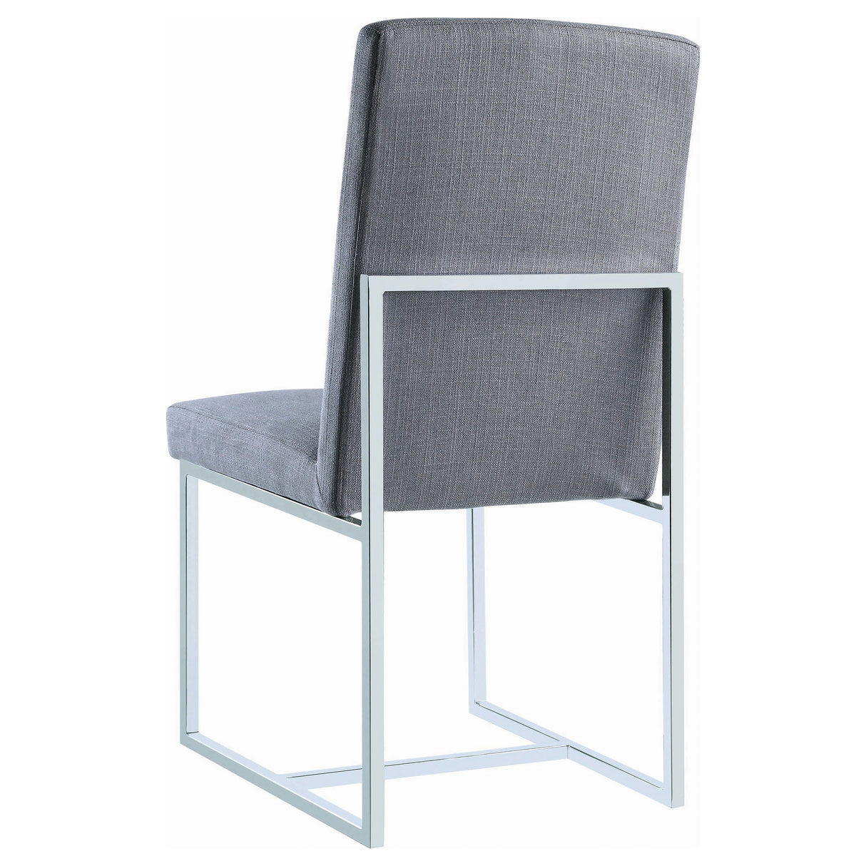 Side Chair - Mackinnon Upholstered Side Chairs Grey and Chrome (Set of 2)