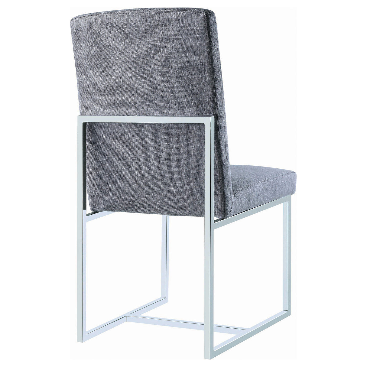 Side Chair - Mackinnon Upholstered Side Chairs Grey and Chrome (Set of 2)